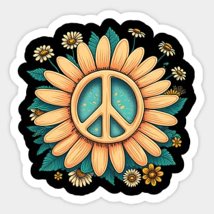 Peace Daisy Sticker